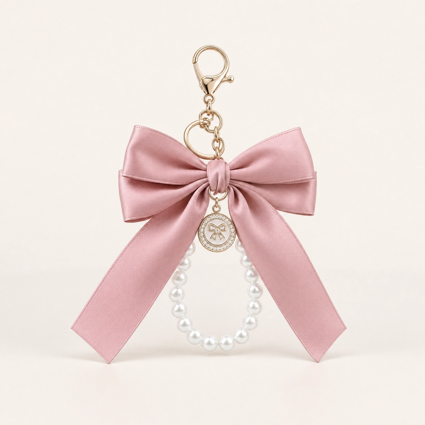 Jumbo Pink Bow Charm